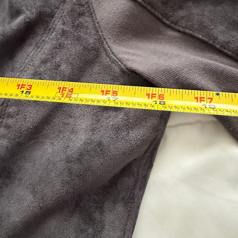 Blank NYC Asymmetrical faux suede Charcoal Jacket - Picture 6 of 8